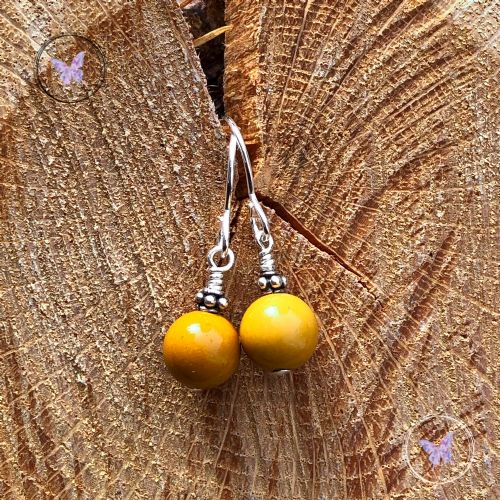 Mookaite Jasper Silver Earrings